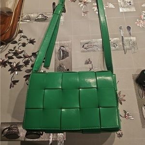 Bottega Veneta Cassette Bag in Shiny Parakeet Leather